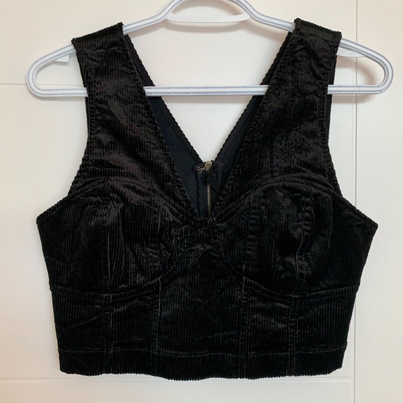 Maeve Jackets & Blazers - Maeve Corduroy Fitted Bustier Vest